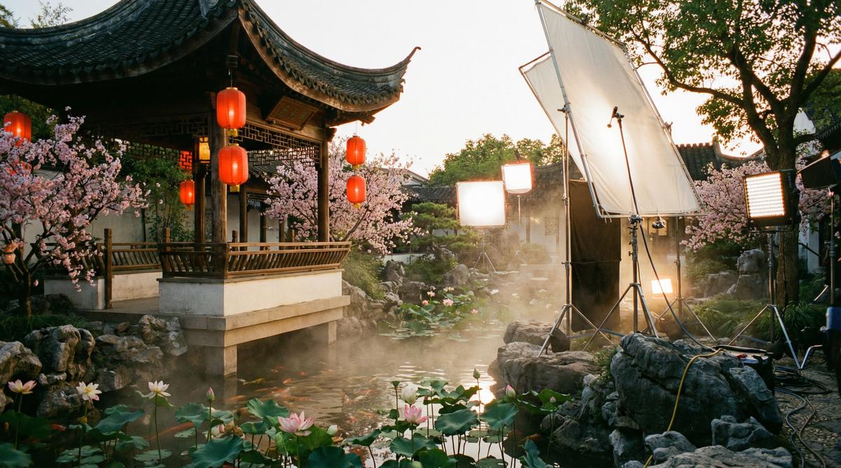 精神小妹传媒精选古风园林传媒创作